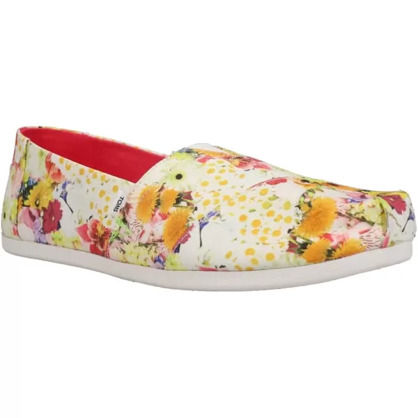 TOMS Womens Alpargata Paper Source SlipOnMulti White