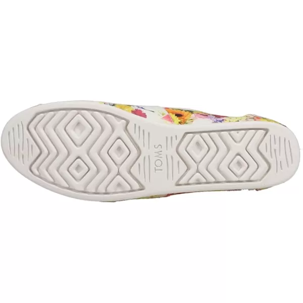 TOMS Womens Alpargata Paper Source SlipOnMulti White