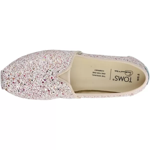 TOMS Womens Alpargata Paper Source SlipOnNatural Glitter