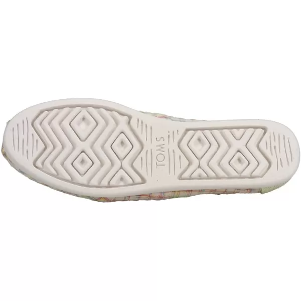 TOMS Womens Alpargata Paper Source SlipOnNatural Summer PlaidLove
