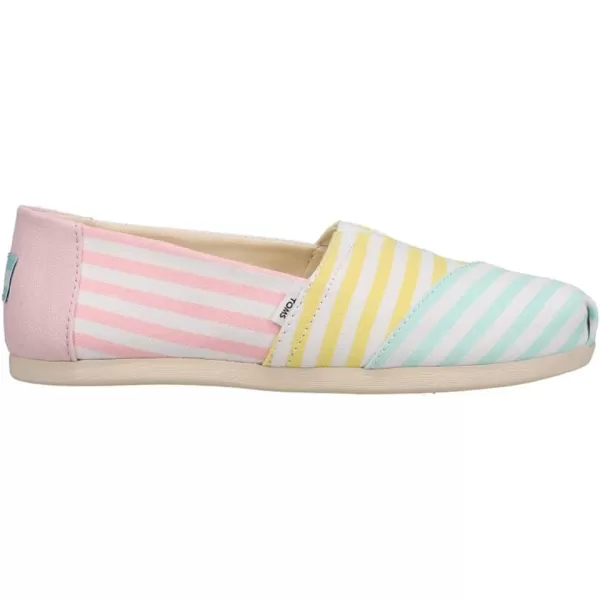 TOMS Womens Alpargata Paper Source SlipOnPastel Multi Stripe