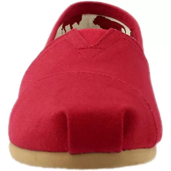 TOMS Womens Alpargata Paper Source SlipOnRed Canvas