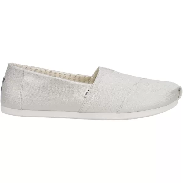 TOMS Womens Alpargata Paper Source SlipOnSilver