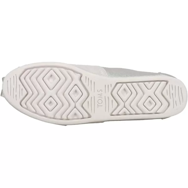 TOMS Womens Alpargata Paper Source SlipOnSilver