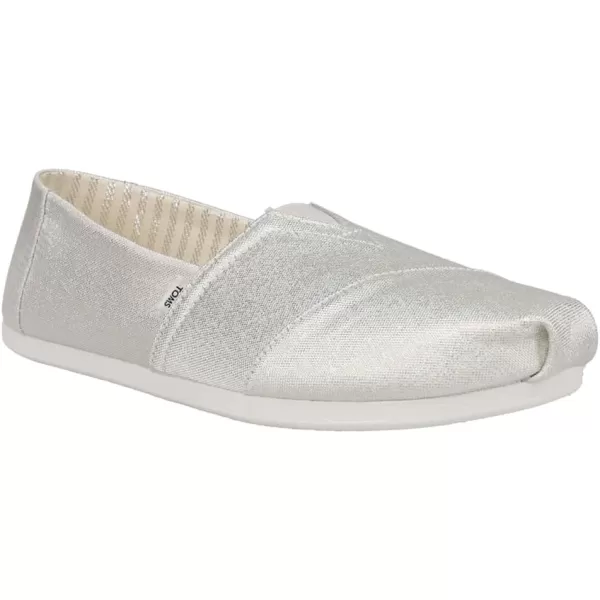 TOMS Womens Alpargata Paper Source SlipOnSilver