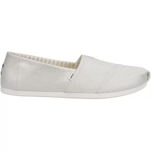 TOMS Womens Alpargata Paper Source SlipOnSilver Glimmer