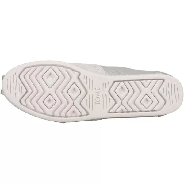 TOMS Womens Alpargata Paper Source SlipOnSilver Glimmer