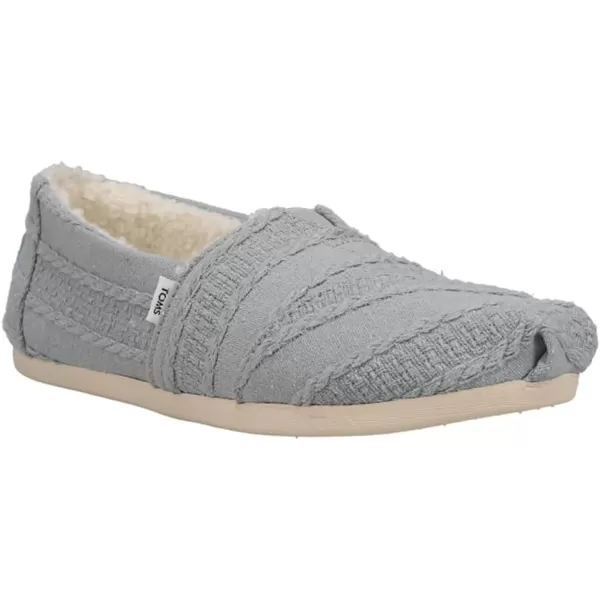 TOMS Womens Alpargata Paper Source SlipOnStone Grey