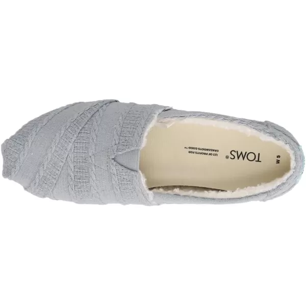 TOMS Womens Alpargata Paper Source SlipOnStone Grey