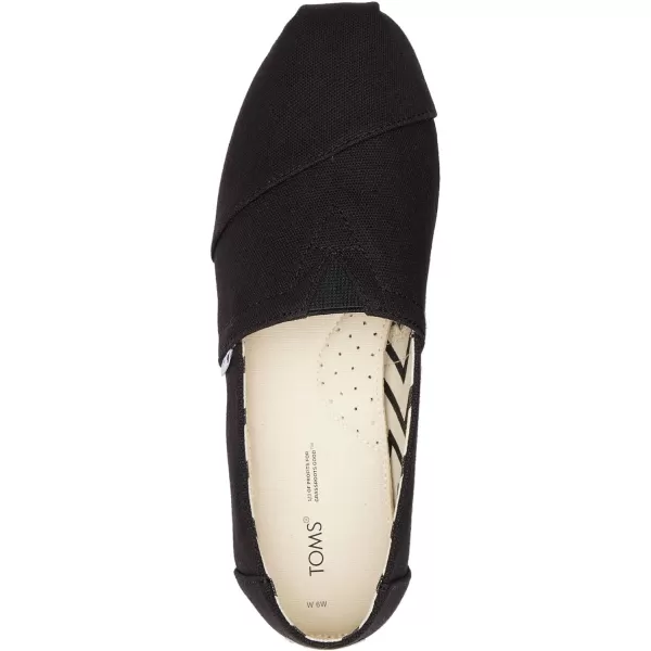 TOMS Womens Alpargata Recycled SlipOnBlack