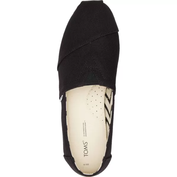 TOMS Womens Alpargata Recycled SlipOnBlack