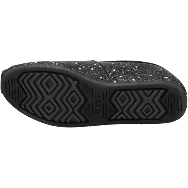 TOMS Womens Alpargata Recycled SlipOnBlack Cosmic Glitter