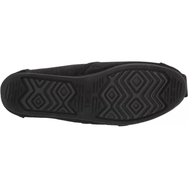 TOMS Womens Alpargata Recycled SlipOnBlack Floral