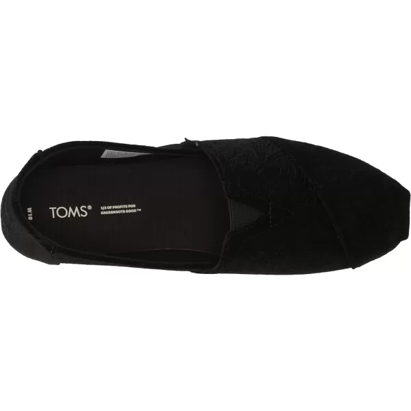 TOMS Womens Alpargata Recycled SlipOnBlack Floral
