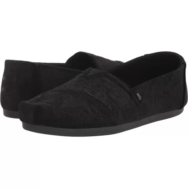 TOMS Womens Alpargata Recycled SlipOnBlack Floral