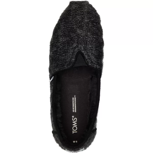TOMS Womens Alpargata Recycled SlipOnBlack Knit
