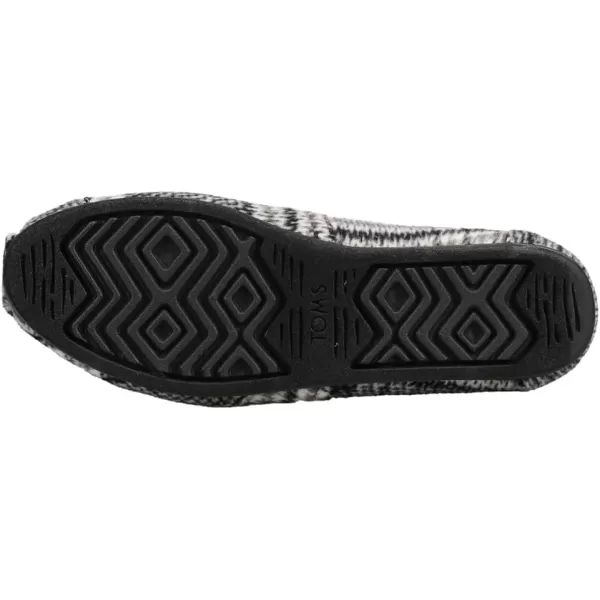 TOMS Womens Alpargata Recycled SlipOnBlack Plaid
