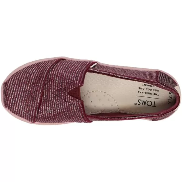 TOMS Womens Alpargata Recycled SlipOnCabernet Glitter Nkt