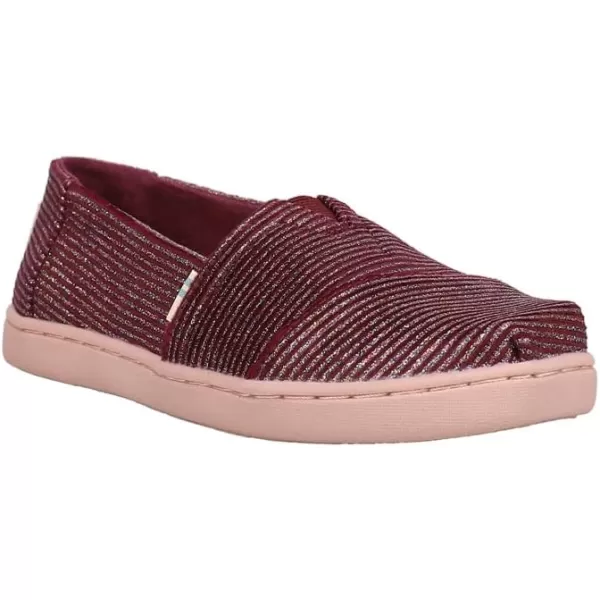 TOMS Womens Alpargata Recycled SlipOnCabernet Glitter Nkt