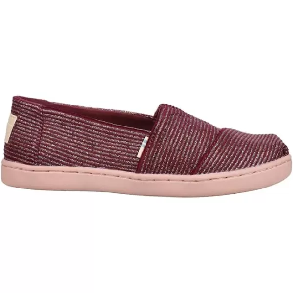 TOMS Womens Alpargata Recycled SlipOnCabernet Glitter Nkt