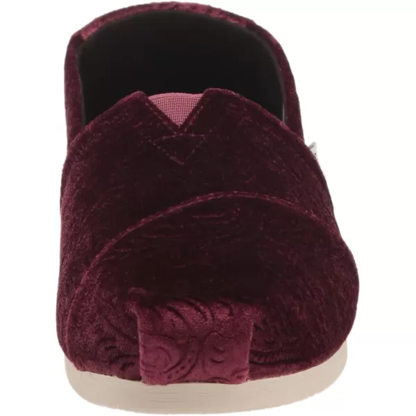 TOMS Womens Alpargata Recycled SlipOnDark Burgundy Floral