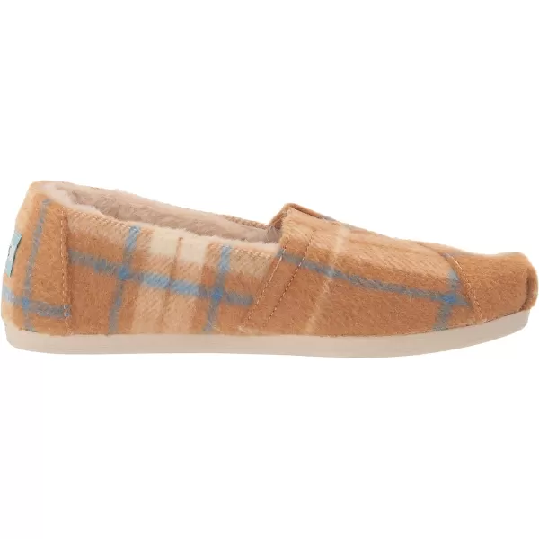 TOMS Womens Alpargata Recycled SlipOnGolden Yellow Plaid
