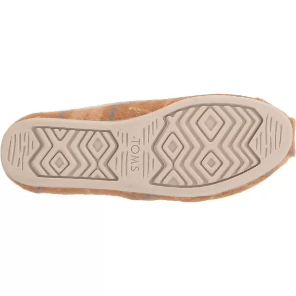 TOMS Womens Alpargata Recycled SlipOnGolden Yellow Plaid