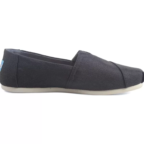 TOMS Womens Alpargata Recycled SlipOnMidnight BlackCore Blackblack