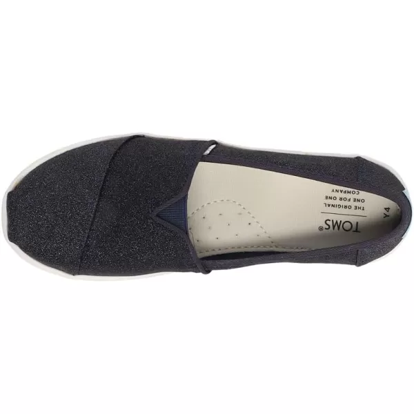 TOMS Womens Alpargata Recycled SlipOnMidnight Sparkle Glitter