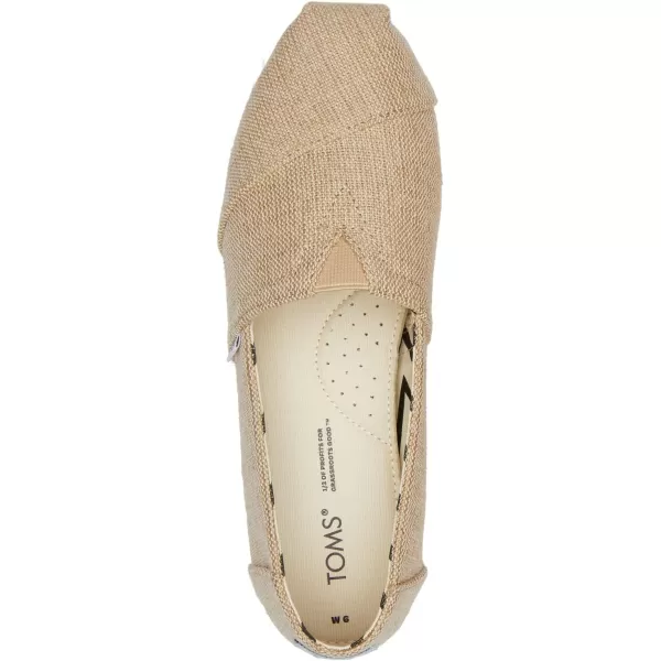 TOMS Womens Alpargata Recycled SlipOnNatural Undyed