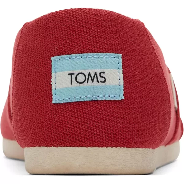 TOMS Womens Alpargata Recycled SlipOnRed