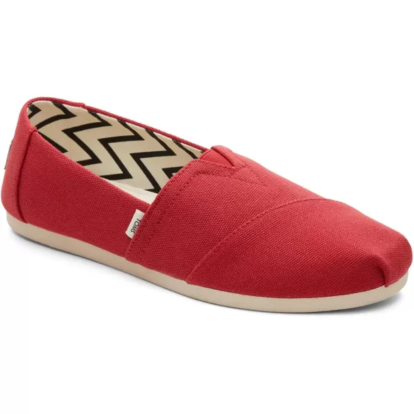 TOMS Womens Alpargata Recycled SlipOnRed