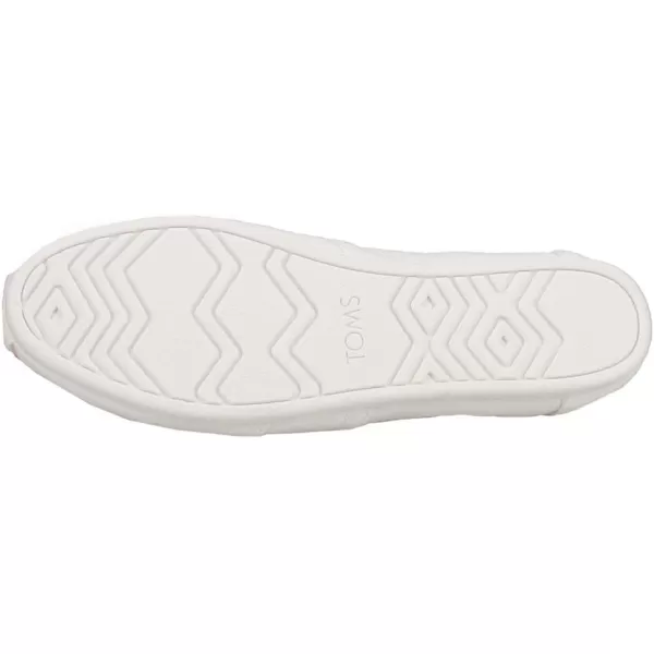 TOMS Womens Alpargata Recycled SlipOnWhite Recycled Cotton Canvas
