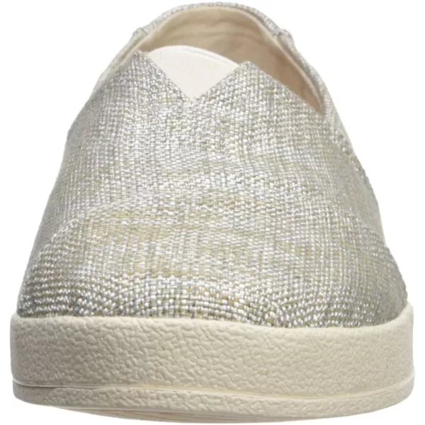 TOMS Womens Avalon Slip On SneakerNatural Shiny Yarn Dye Woven