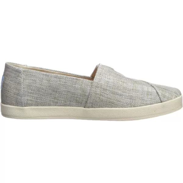 TOMS Womens Avalon Slip On SneakerNatural Shiny Yarn Dye Woven