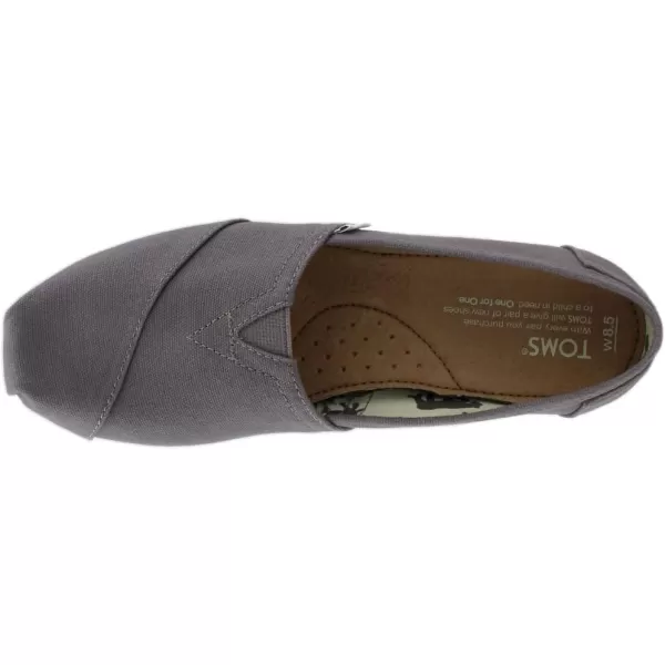 TOMS Womens Classic Core Alpargata SlipOn Ash Canvas 9 Medium USTOMS Womens Classic Core Alpargata SlipOn Ash Canvas 9 Medium US