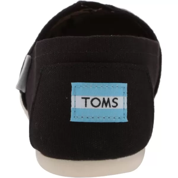 TOMS Womens Classic Core Alpargata SlipOnBlack Canvas