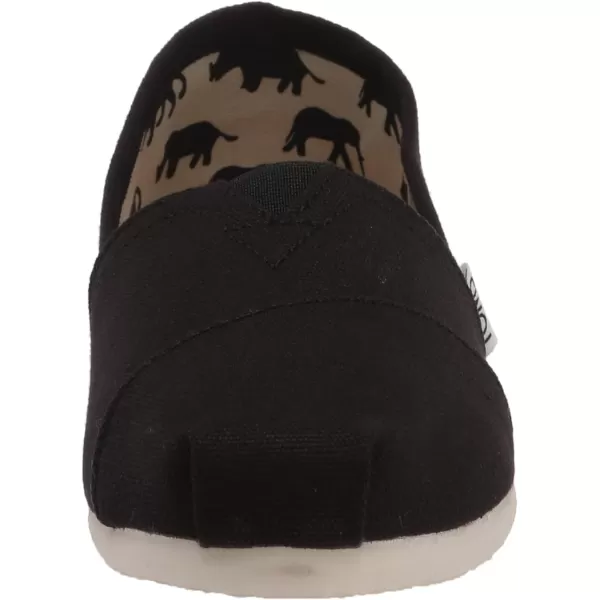 TOMS Womens Classic Core Alpargata SlipOnBlack Canvas