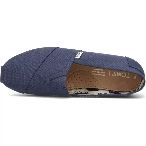 TOMS Womens Classic Core Alpargata SlipOnNavy Canvas