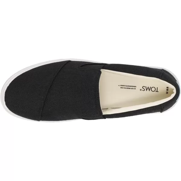 TOMS Womens Devon Slip On Sneakers Shoes Casual  BlueBlack