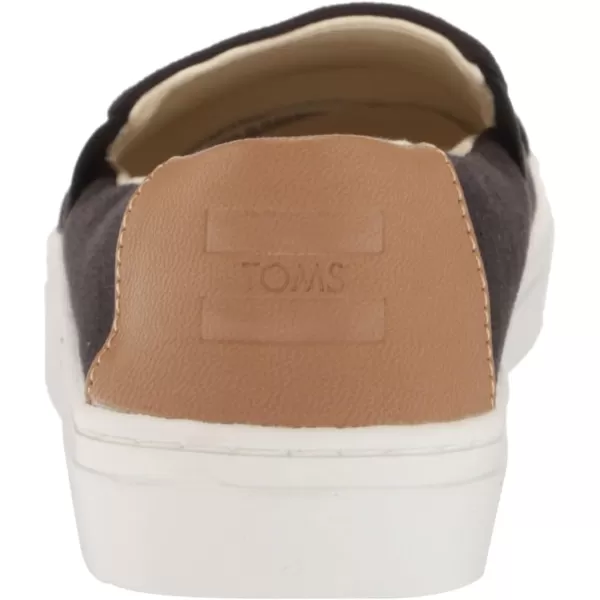 TOMS Womens Devon Slip On Sneakers Shoes Casual  BlueBlack Textured