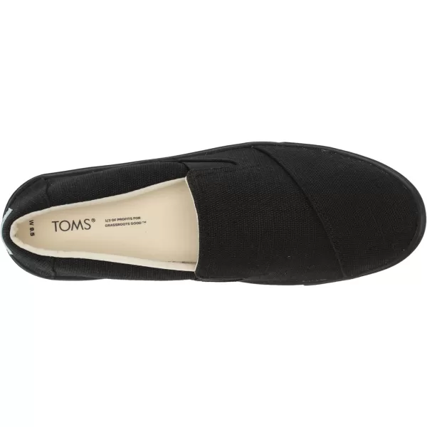 TOMS Womens Devon Slip On Sneakers Shoes Casual  BlueBlackBlack