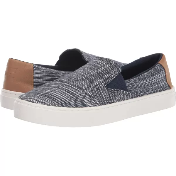 TOMS Womens Devon Slip On Sneakers Shoes Casual  BlueNavy Striped