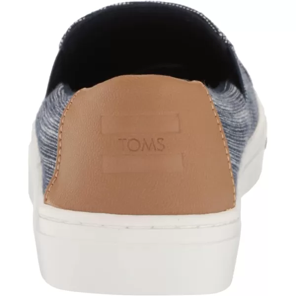 TOMS Womens Devon Slip On Sneakers Shoes Casual  BlueNavy Striped