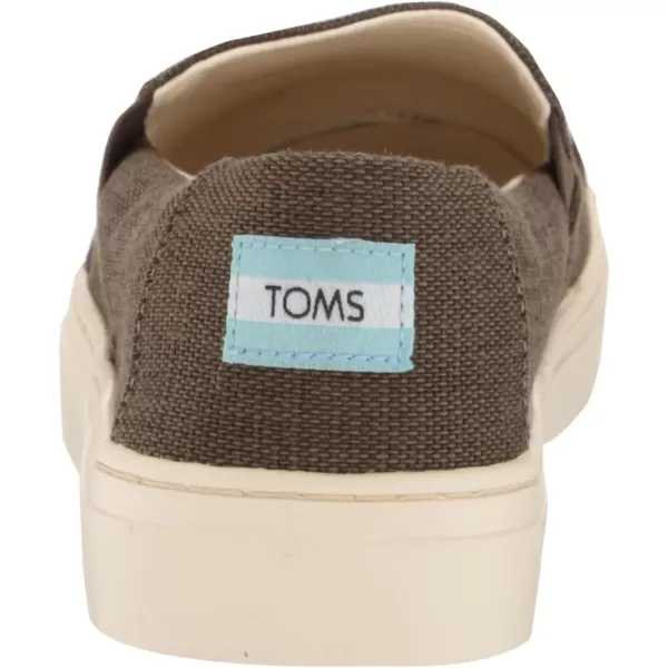 TOMS Womens Devon Slip On Sneakers Shoes Casual  BlueTarmac Olive