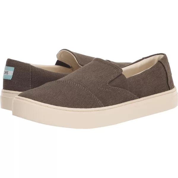 TOMS Womens Devon Slip On Sneakers Shoes Casual  BlueTarmac Olive