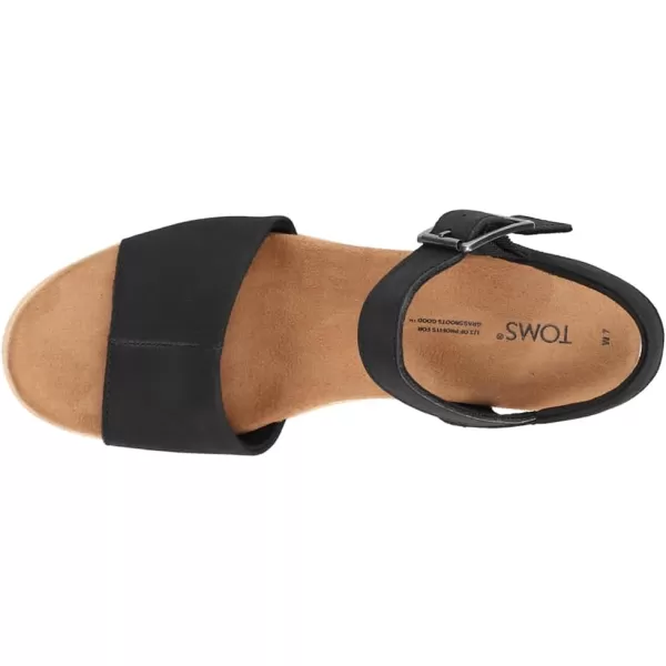 TOMS Womens Diana Espadrille Platform Athletic Sandals Casual Mid Heel 23  Black  Size 8 BTOMS Womens Diana Espadrille Platform Athletic Sandals Casual Mid Heel 23  Black  Size 8 B