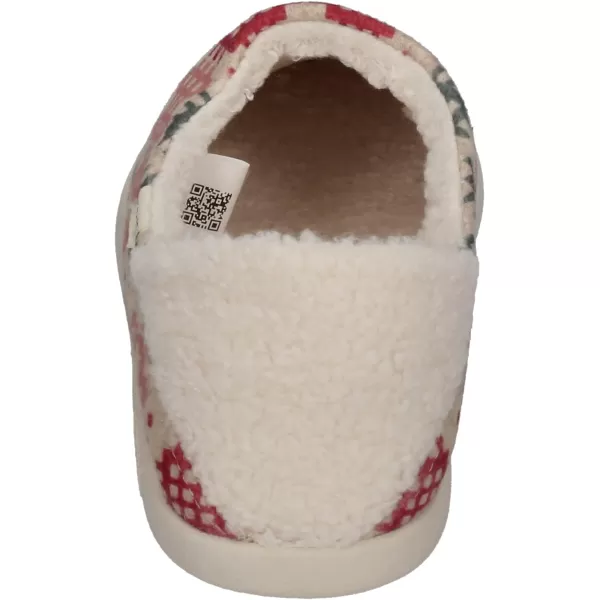 TOMS Womens Ezra SlipperNatural Welsh Plaid Repreve Twotone Felt