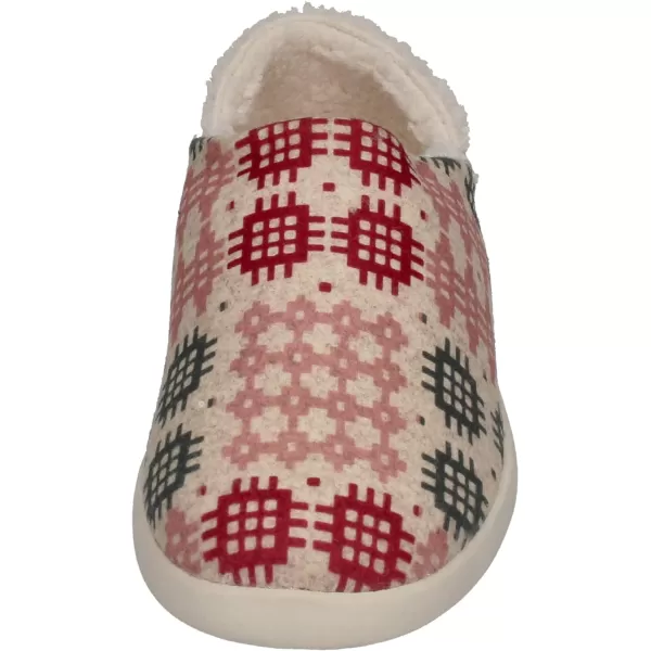 TOMS Womens Ezra SlipperNatural Welsh Plaid Repreve Twotone Felt