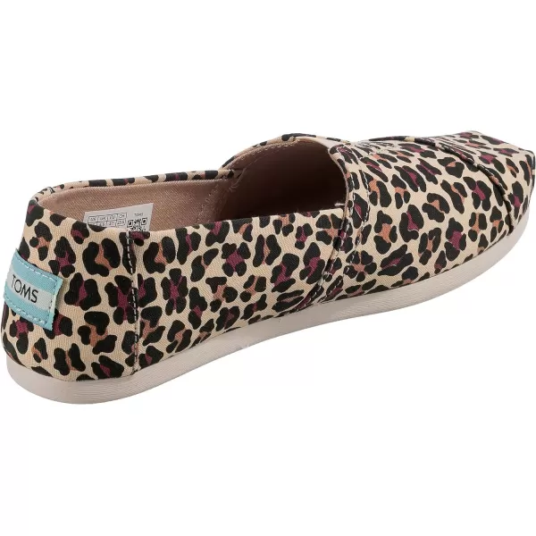TOMS Womens Glitter Cheetah Print Womens Classics 10014953Beige Classic Leopard Print